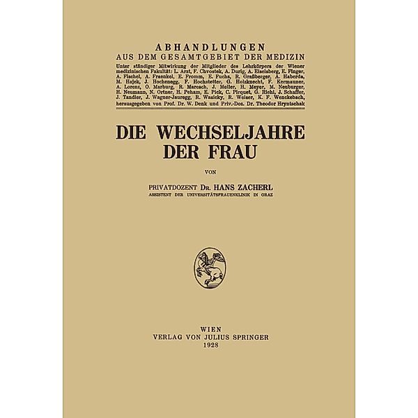 Die Wechseljahre der Frau, Hans Zacherl