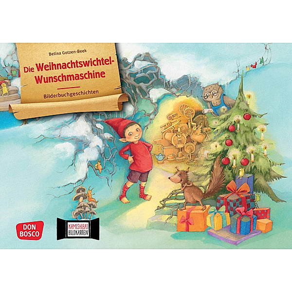 Die Weihnachtswichtel-Wunschmaschine. Kamishibai Bildkartenset, Betina Gotzen-Beek