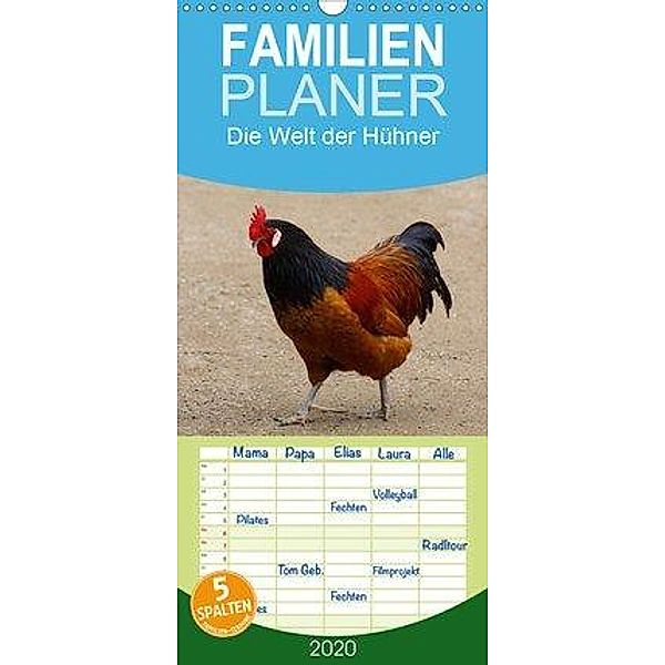 Die Welt der Hühner - Familienplaner hoch (Wandkalender 2020 , 21 cm x 45 cm, hoch)