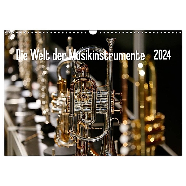 Die Welt der Musikinstrumente (Wandkalender 2024 DIN A3 quer), CALVENDO Monatskalender, Petrus Bodenstaff