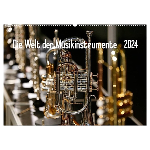 Die Welt der Musikinstrumente (Wandkalender 2024 DIN A2 quer), CALVENDO Monatskalender, Petrus Bodenstaff