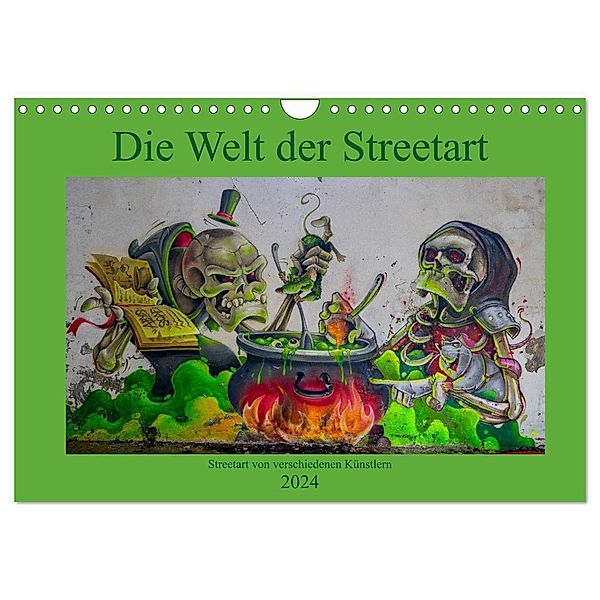 Die Welt der Streetart (Wandkalender 2024 DIN A4 quer), CALVENDO Monatskalender, Tom van Dutch