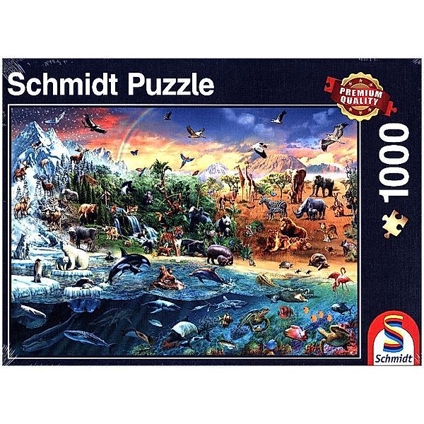 SCHMIDT SPIELE Die Welt der Tiere (Puzzle)