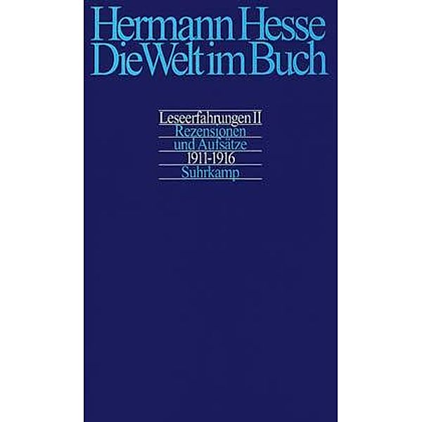 Die Welt im Buch, Hermann Hesse