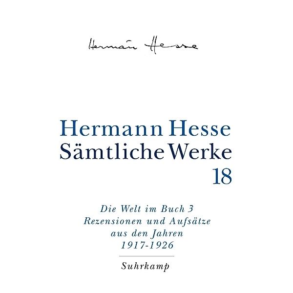 Die Welt im Buch.Tl.3, Hermann Hesse