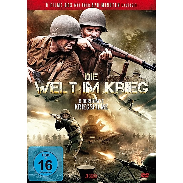 Die Welt im Krieg-9 berühmte Kriegsfilme, Alan Ladd Tom Selleck Curd Jürgens