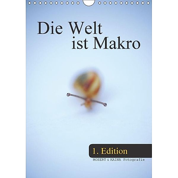 Die Welt ist Makro - 1. Edition (Wandkalender 2017 DIN A4 hoch), MOSERT & KAINA Fotografie