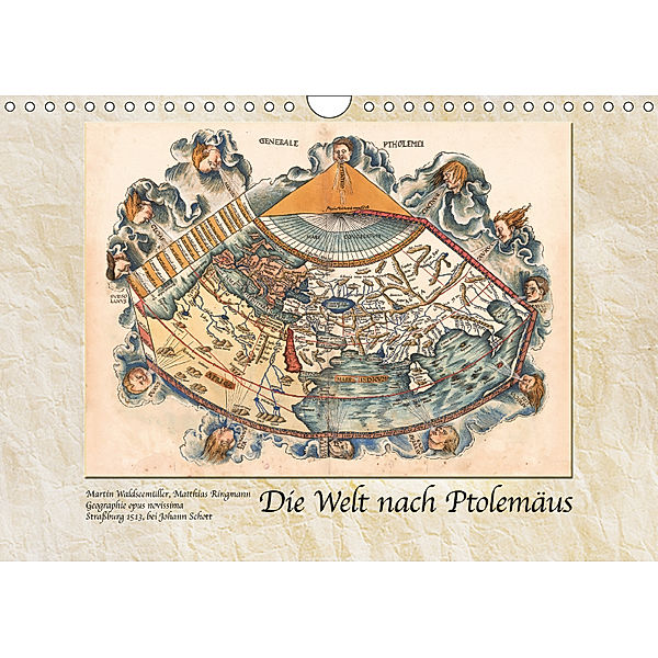 Die Welt nach Ptolemäus (Wandkalender 2018 DIN A4 quer), k. A. Tunabooks/olf