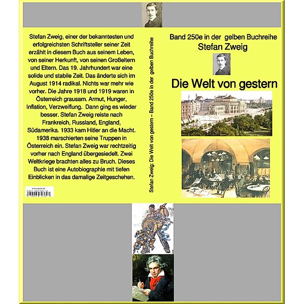 Die Welt von gestern - Band 250 in der  gelben Buchreihe - bei Jürgen Ruszkowski, Stefan Zweig