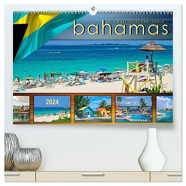 Die Westindischen Inseln - Bahamas (hochwertiger Premium Wandkalender 2024 DIN A2 quer), Kunstdruck in Hochglanz, Peter Roder