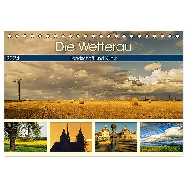 Die Wetterau - Landschaft und Kultur (Tischkalender 2024 DIN A5 quer), CALVENDO Monatskalender, Angelika und Joachim Beuck