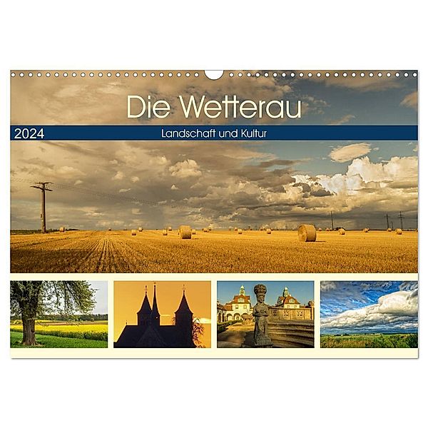 Die Wetterau - Landschaft und Kultur (Wandkalender 2024 DIN A3 quer), CALVENDO Monatskalender, Angelika und Joachim Beuck