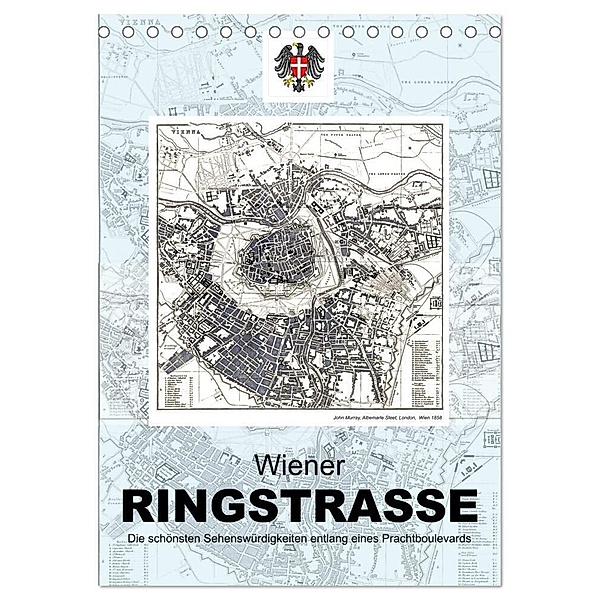 Die Wiener Ringstrasse (Tischkalender 2024 DIN A5 hoch), CALVENDO Monatskalender, Alexander Bartek