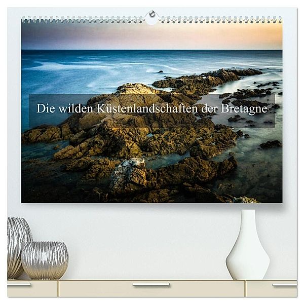 Die wilden Küstenlandschaften der Bretagne (hochwertiger Premium Wandkalender 2024 DIN A2 quer), Kunstdruck in Hochglanz, Alain Gaymard