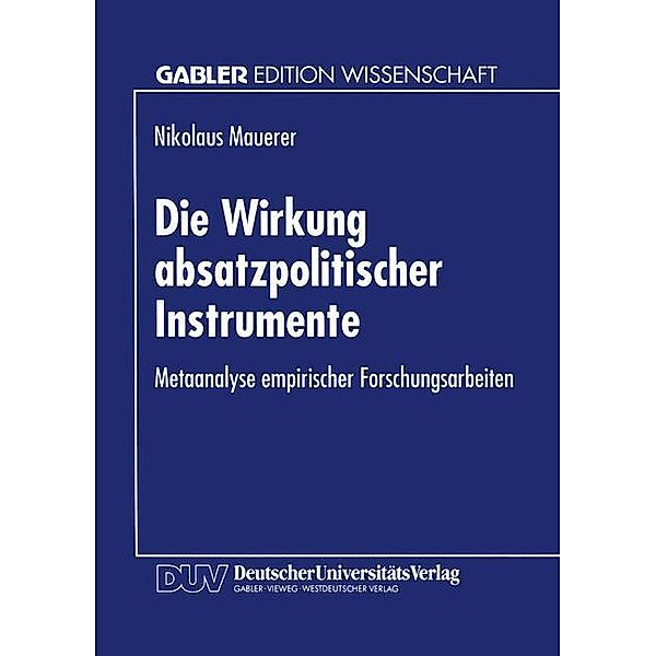 Die Wirkung absatzpolitischer Instrumente