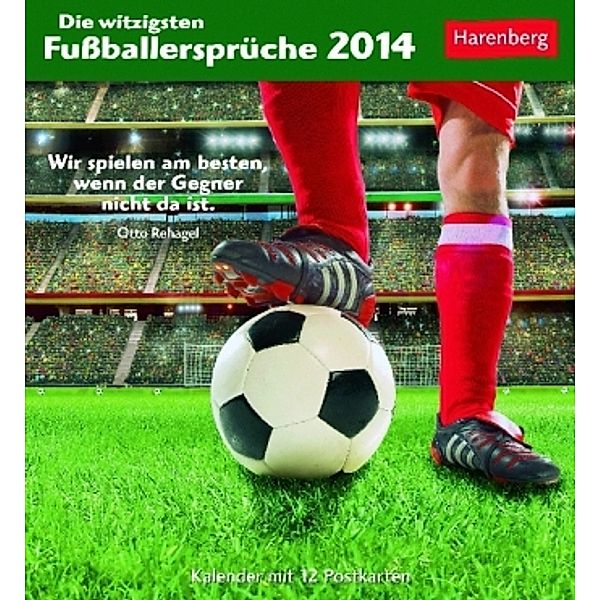 Die witzigsten Fußballersprüche, Postkartenkalender 2014