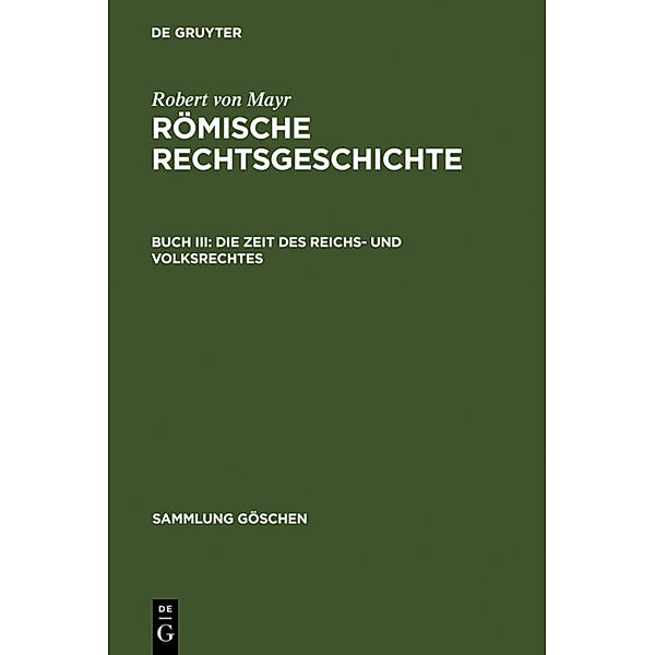 Die Zeit des Reichs- und Volksrechtes, Robert von Mayr