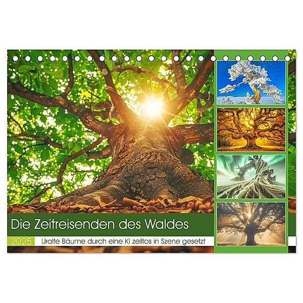 Die Zeitreisenden des Waldes (Tischkalender 2025 DIN A5 quer), CALVENDO Monatskalender, Calvendo, Steffen Gierok.Latniak