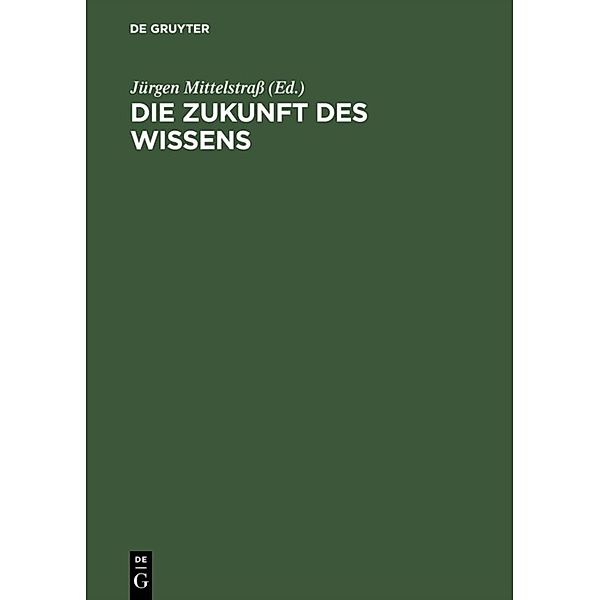 Die Zukunft des Wissens