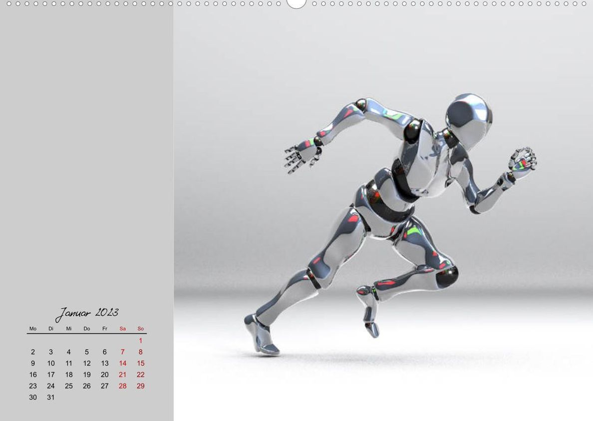 Die Zukunft. Roboter, Androiden und Cyborgs Premium, hochwertiger DIN A2  Wandkalender 2023, Kunstdruck in Hochglanz - Kalender bestellen