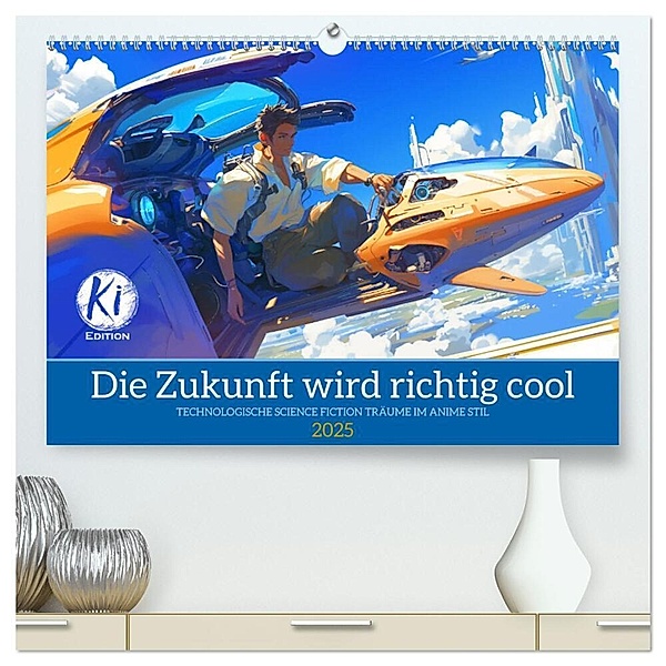 Die Zukunft wird richtig cool (hochwertiger Premium Wandkalender 2025 DIN A2 quer), Kunstdruck in Hochglanz, Calvendo, Kerstin Waurick