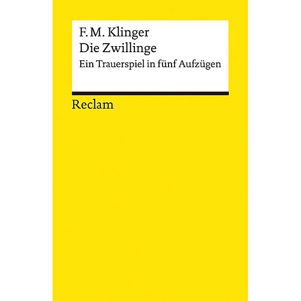 Die Zwillinge, Friedrich Maximilian Klinger