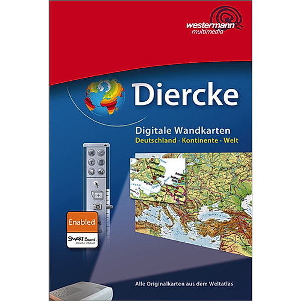 Diercke Digitale Wandkarten, Deutschland - Kontinente - Welt, DVD-ROM