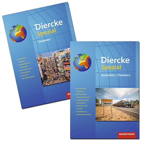 Diercke Spezial - Aktuelle Ausgabe für die Sekundarstufe II: Diercke Spezial - Aktuelle Ausgabe für die Sekundarstufe II - Südasien + Australien / Ozeanien, 2 Bde.