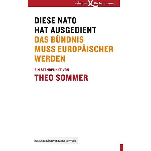 Diese NATO hat ausgedient, Theo Sommer