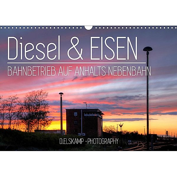 Diesel & Eisen - Bahnbetrieb auf Anhalts Nebenbahn (Wandkalender 2021 DIN A3 quer), Danny Elskamp