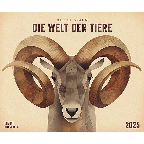 Dieter Braun: Die Welt der Tiere 2025 - Wandkalender - Format 60 x 50 cm