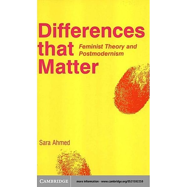 Differences that Matter, Sara Ahmed