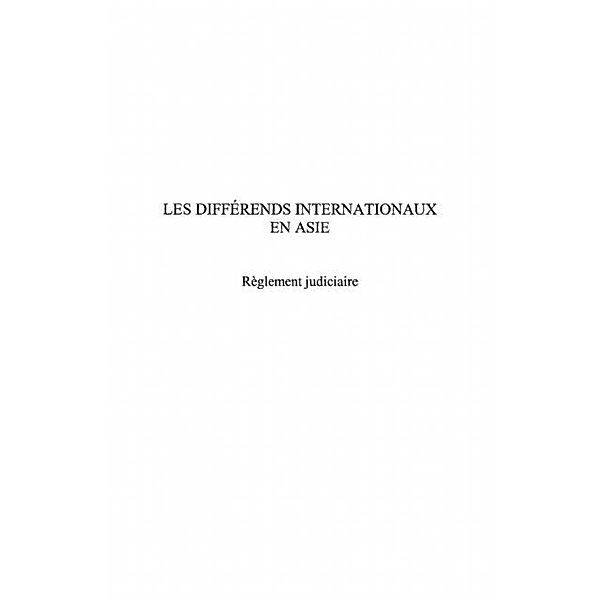 Differends internationaux en asie / Hors-collection, Mohamed Madoui