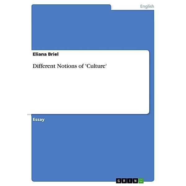 Different Notions of 'Culture', Eliana Briel