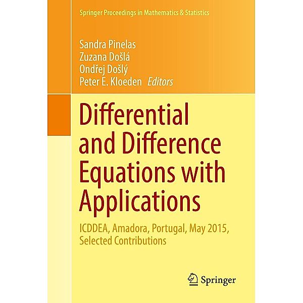 Differential and Difference Equations with Applications / Springer Proceedings in Mathematics & Statistics Bd.164