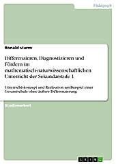 Differenzieren, Diagnostizieren und Fördern im mathematisch-naturwissenschaftlichen Unterricht der Sekundarstufe 1 - eBook - Ronald Sturm,