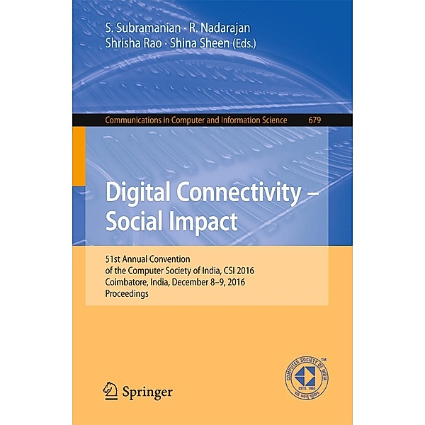 Digital Connectivity - Social Impact / Communications in Computer and Information Science Bd.679