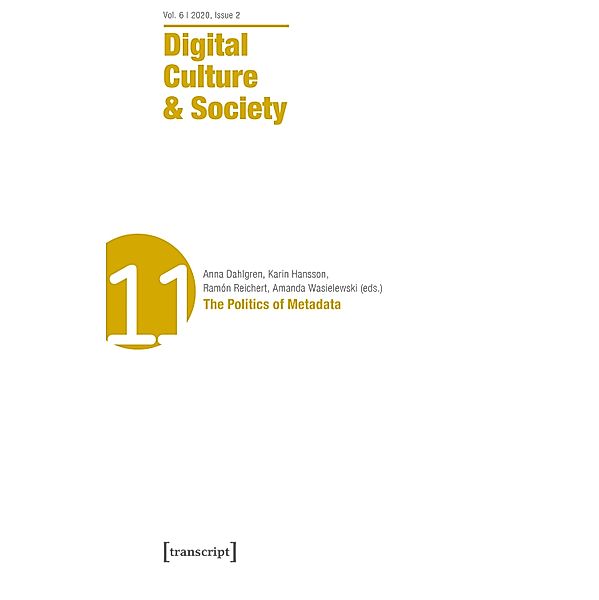 Digital Culture & Society (DCS) / Digital Culture & Society Bd.11