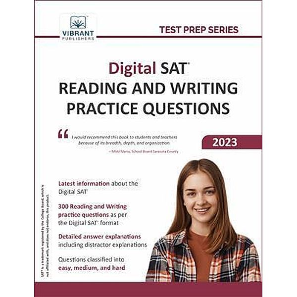 Digital SAT Reading and Writing Practice Questions, Vibrant Publishers