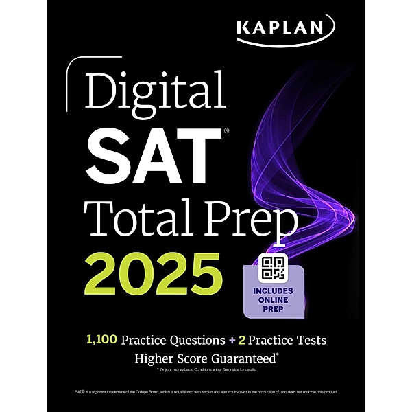 Digital SAT Total Prep 2025 with 2 Full Length Practice Tests, 1,000+ Practice Questions, and End of Chapter Quizzes