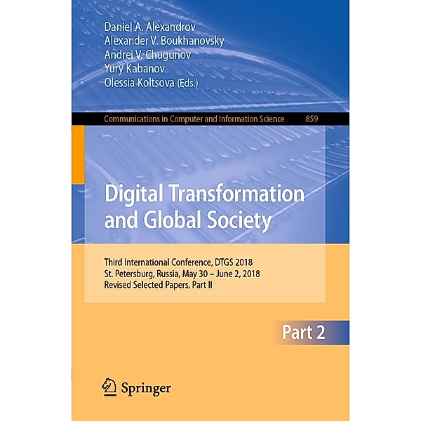 Digital Transformation and Global Society / Communications in Computer and Information Science Bd.859