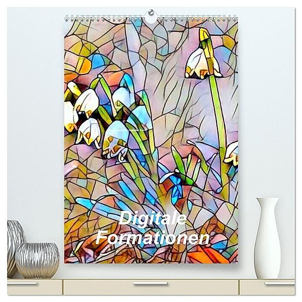 Digitale Formationen (hochwertiger Premium Wandkalender 2024 DIN A2 hoch), Kunstdruck in Hochglanz, Art-Motiva