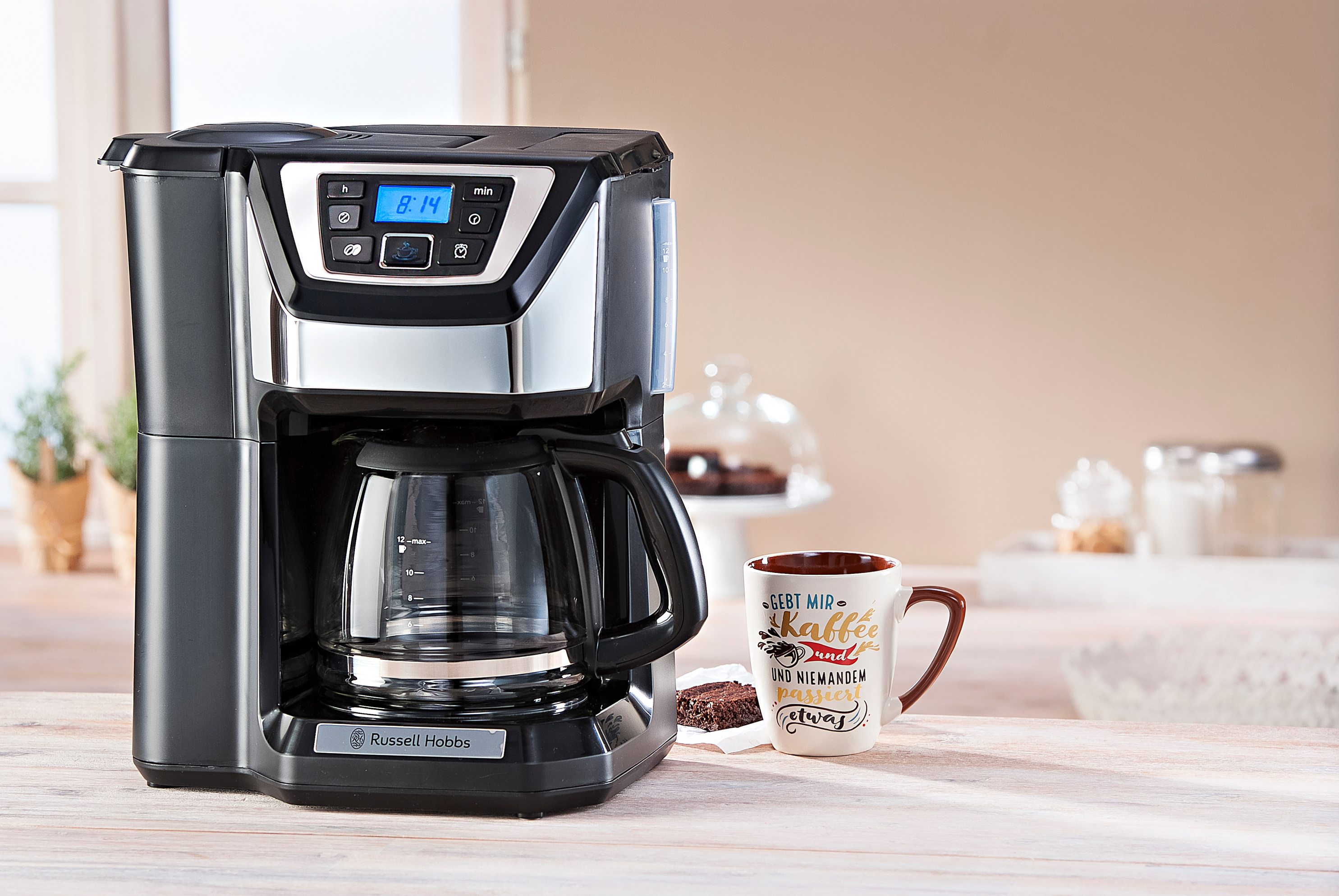 Russell Hobbs Kaffeemaschine mit integriertem Kegelmahlwerk - Elektrische  Küchengeräte