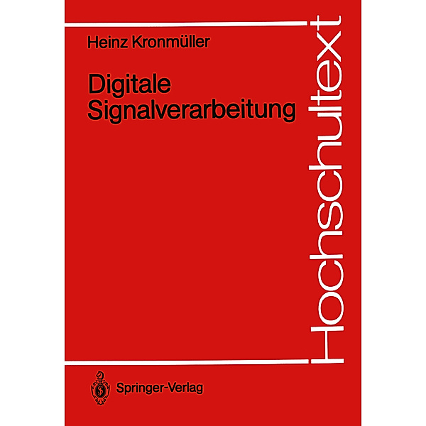 Digitale Signalverarbeitung, Heinz Kronmüller