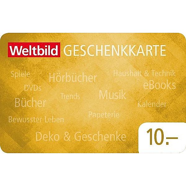 Digitale Weltbild Geschenkkarte CH - Motiv Neutral 10,00 Franken