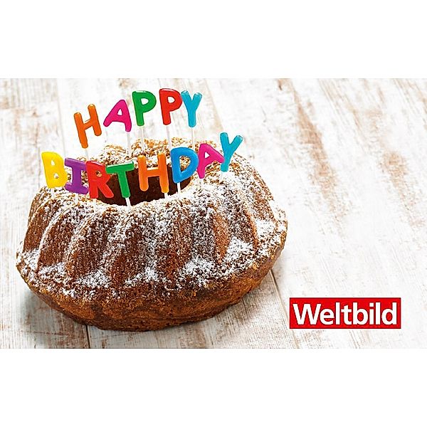 Digitale Weltbild Geschenkkarte Happy Birthday (Wert: 100 Euro)