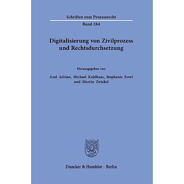 Digitalisierung von Zivilprozess und Rechtsdurchsetzung.