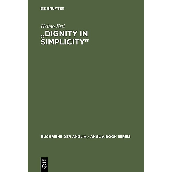 Dignity in Simplicity, Heimo Ertl