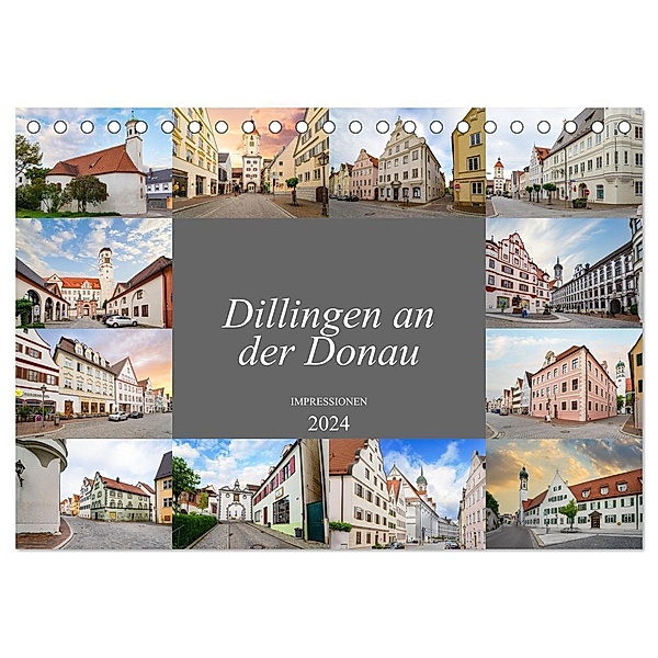 Dillingen an der Donau Impressionen (Tischkalender 2024 DIN A5 quer), CALVENDO Monatskalender, Dirk Meutzner