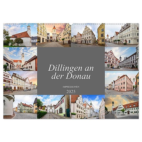 Dillingen an der Donau Impressionen (Wandkalender 2025 DIN A2 quer), CALVENDO Monatskalender, Calvendo, Dirk Meutzner